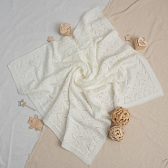 Плед детский вязаный арт.ПВ-30 молочный