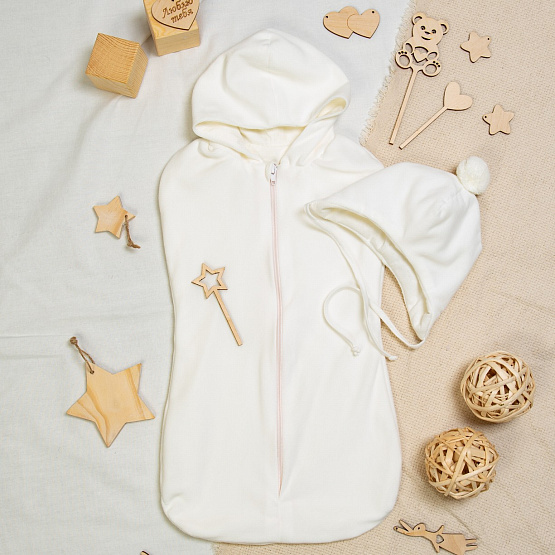 Конверт прогулочный «Дутик» арт.11-170 молочный