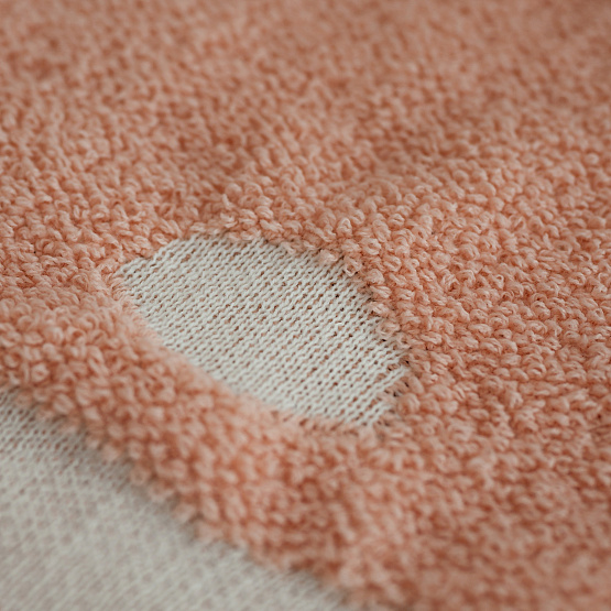 ПВ-37 Плед вязаный "Зайка", пудра