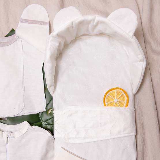 Летний комплект на выписку "Карамелька" №390