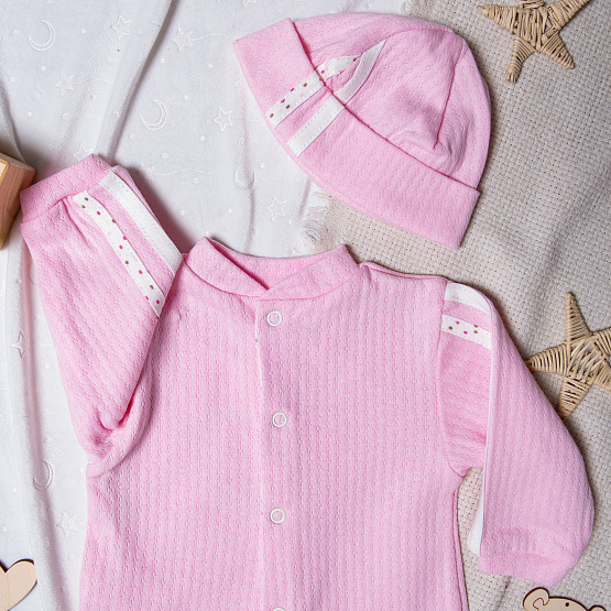 Комбинезон с шапочкой арт.К-330, розовый