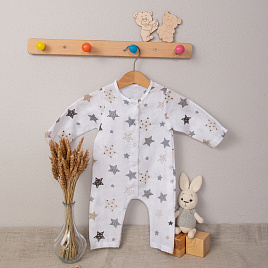 М-512 Комбинезон-слип из муслина звездочки