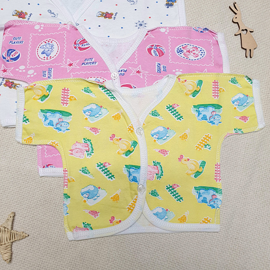 Р-104 Распашонка детская с коротким рукавом, футер