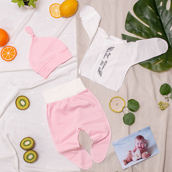 Комплект на выписку "Swan Song" №391 розовый