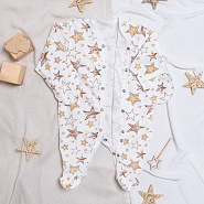 М-519 Комбинезон-слип на кнопках "Звезды"