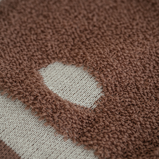 ПВ-37 Плед вязаный «Зая». Шоколад