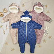 Комбинезон утеплённый "Еврозима" арт. 11-410 тёмно-синий