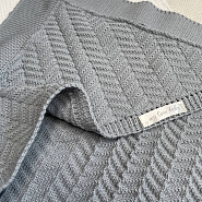 Арт. 464 Вязаный комплект на выписку, серый