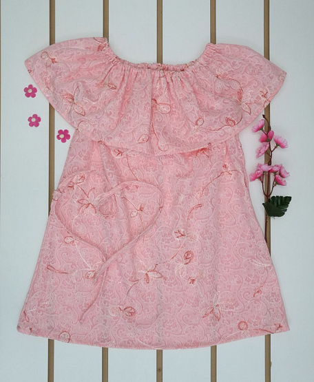 Платье с пояском "Батист" арт. Б-54