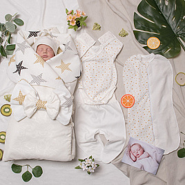 Арт. 100 Комплект на выписку "Orion", молочный, летний