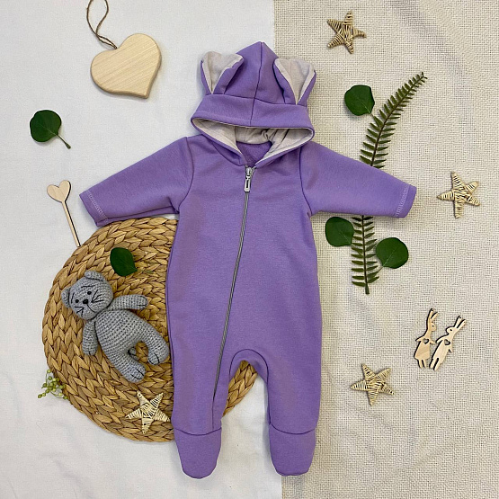 № М-517 Комбинезон детский "Ушастик", сирень