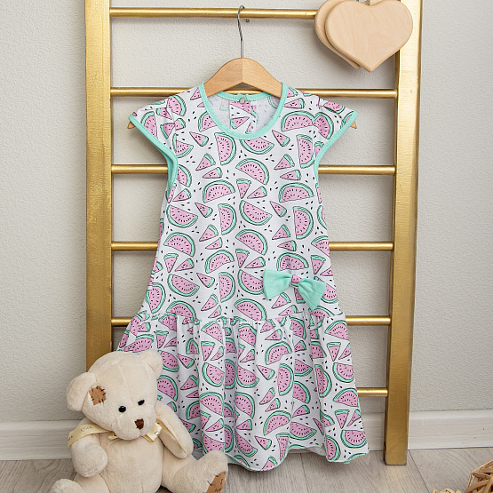 Б-53 Платье для девочки "Иришка" , арбузики