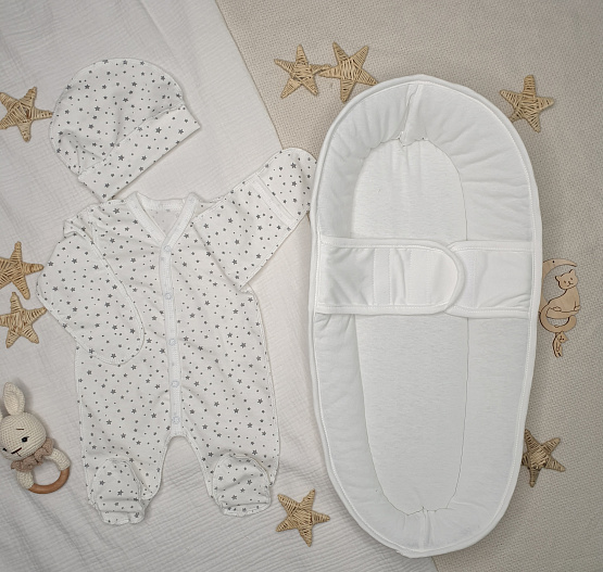 Арт. 449 Комплект на выписку "Убаюка", молочный, летний