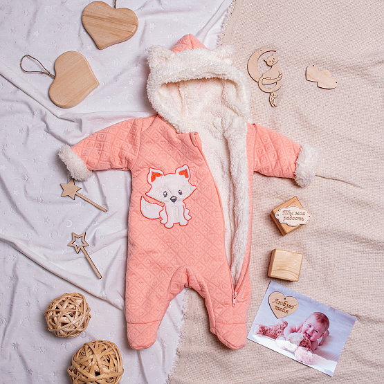 Комбинезон на молнии с вышивкой "Foxy" арт.М-487