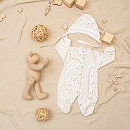 Комплект для новорожденного комбинезон с шапочкой арт.М-446