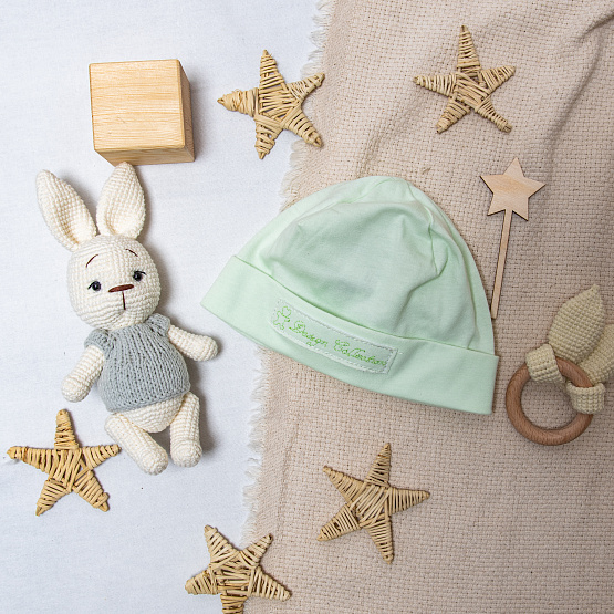 Б-218 Шапочка детская с отворотом с принтом