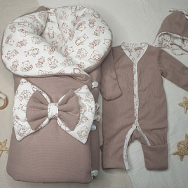 454 Комплект на выписку "Шоколад" зима/демисезон