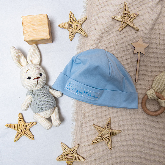 Б-218 Шапочка детская с отворотом с принтом