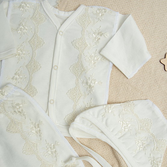 П-37 Комплект подарочный для новорожденного, молочный, р.0-3 мес