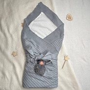 Арт 466 Комплект на выписку "Летнее Чудо " серый