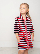 Б-08 Халат велюровый на молнии для девочки