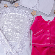 №121 Комплект на выписку "Lovely", розовый