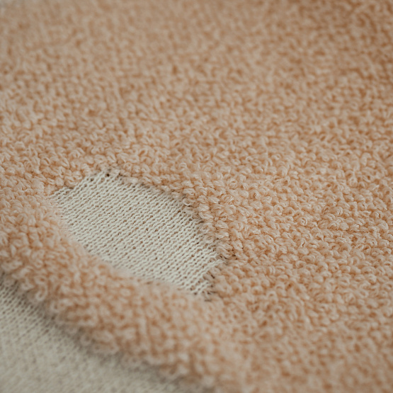 ПВ-39 Плед вязаный «Зая». Бежевый