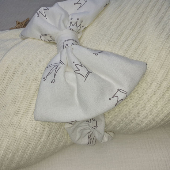 Арт. 444 Конверт на выписку "Счастливчик", молочный, летний