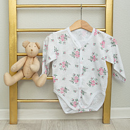 Боди с длинным рукавом, ажурный арт.Д-10