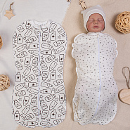 Пелёнка-кокон на молнии арт.0320
