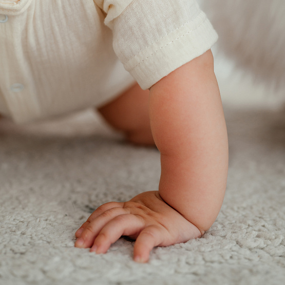 Д-38 Боди муслин, на кнопках, молочный