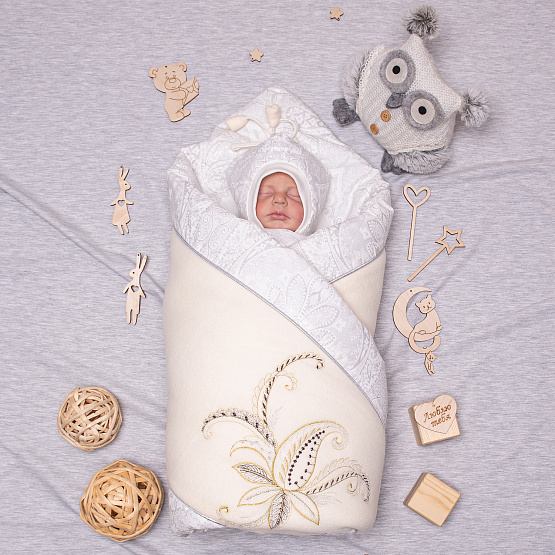 №133 Комплект на выписку "Sunshine", молочный