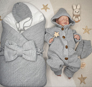 455 Комплект на выписку «Пчелка» серый деми, зима