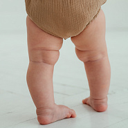 Д-38 Боди муслин, на кнопках, шоколад