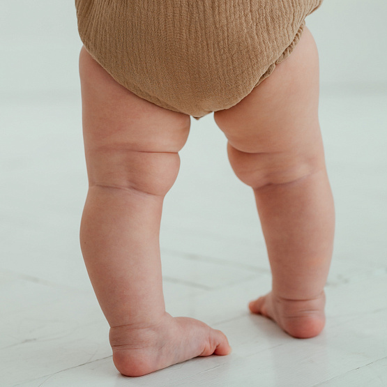 Д-38 Боди муслин, на кнопках, шоколад