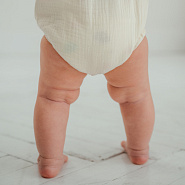 Д-38 Боди муслин, на кнопках, молочный