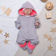 Комбинезон на кнопках с пинетками арт.М-490, неон