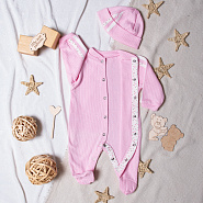 Комбинезон с шапочкой арт.К-330, розовый