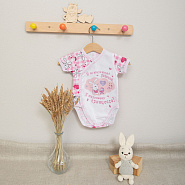 Боди с принтом арт.Д-20, розовый