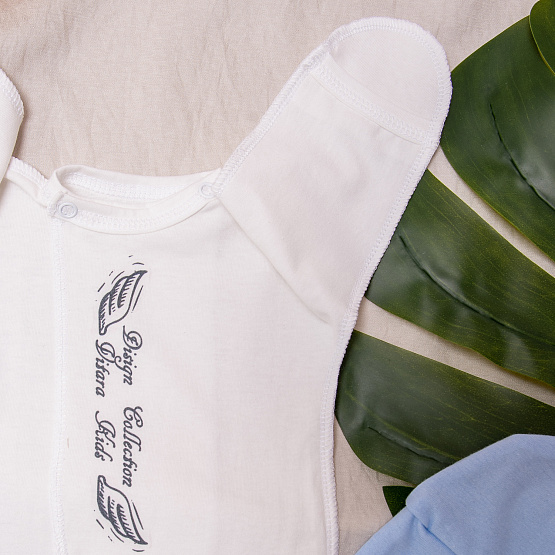 Комплект на выписку "Swan Song" №391 голубой