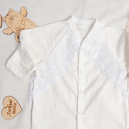 Комплект подарочный с кружевом, для новорожденного  арт.П-43