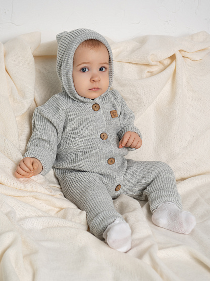 К-501 Комплект вязанный. Серый