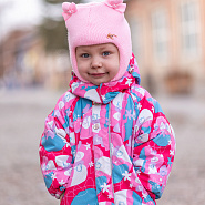 Шапка-шлем дет. "Ушки", для девочки 2-5 лет арт.Б-290