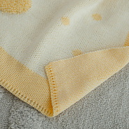 ПВ-39 Плед вязаный «Зая». Желтый