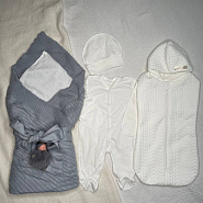 Арт 466 Комплект на выписку "Летнее Чудо " серый