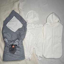 Арт 466 Комплект на выписку "Летнее Чудо " серый