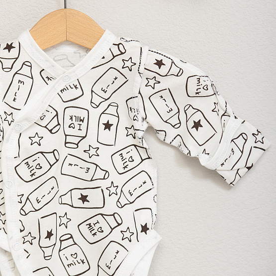 Боди для новорожденных, арт.Д-26, "бутылочки"