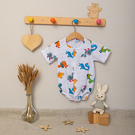 Боди детское муслин набивной арт.Д-33