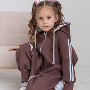 Комбинезон "Вырастайка", футер с начёсом, арт.М-516, коричневый