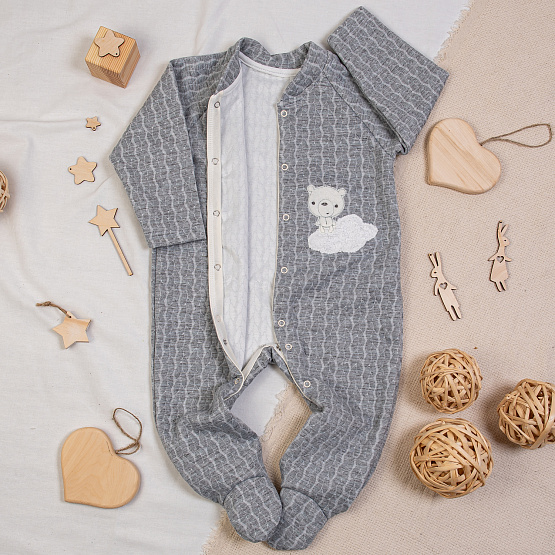 Комбинезон на кнопках "Sky bear" арт. М-463